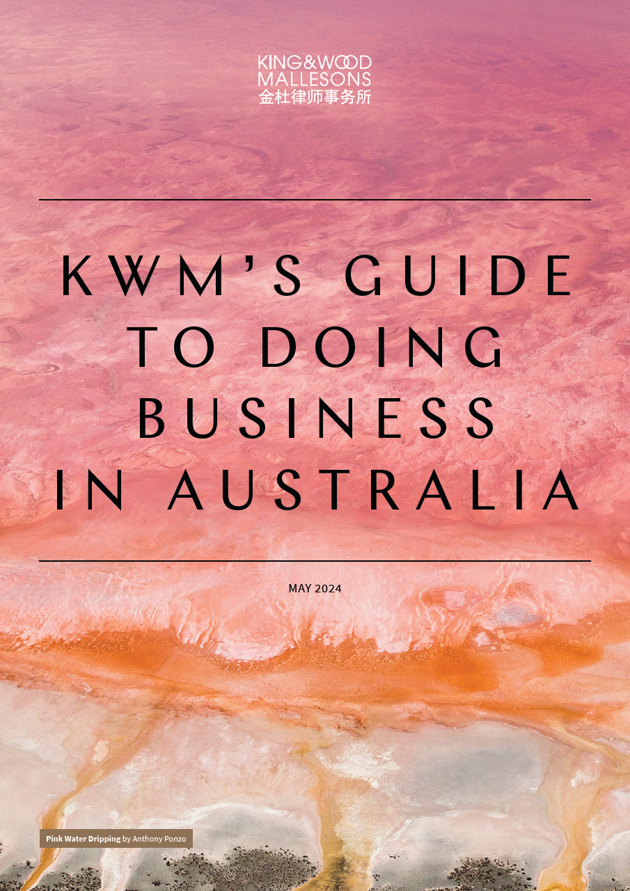 KWM's Guide to Doing Business in Australia 2024 KWM